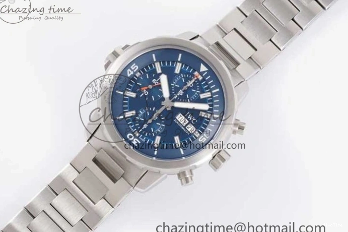 MIROTIME 0105 Aquatimer Chrono SS V6SF 1:1 Best Edition Blue Dial on SS Bracelet A Modern 7032